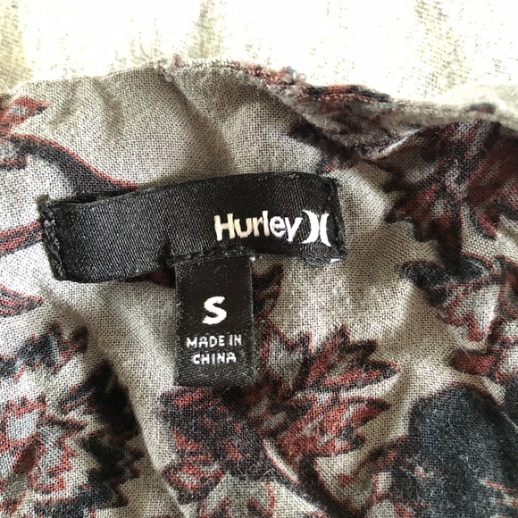 ❣️2 for $15❣️ Hurley casual empire-waist tank top. Small - Picture 2 of 6